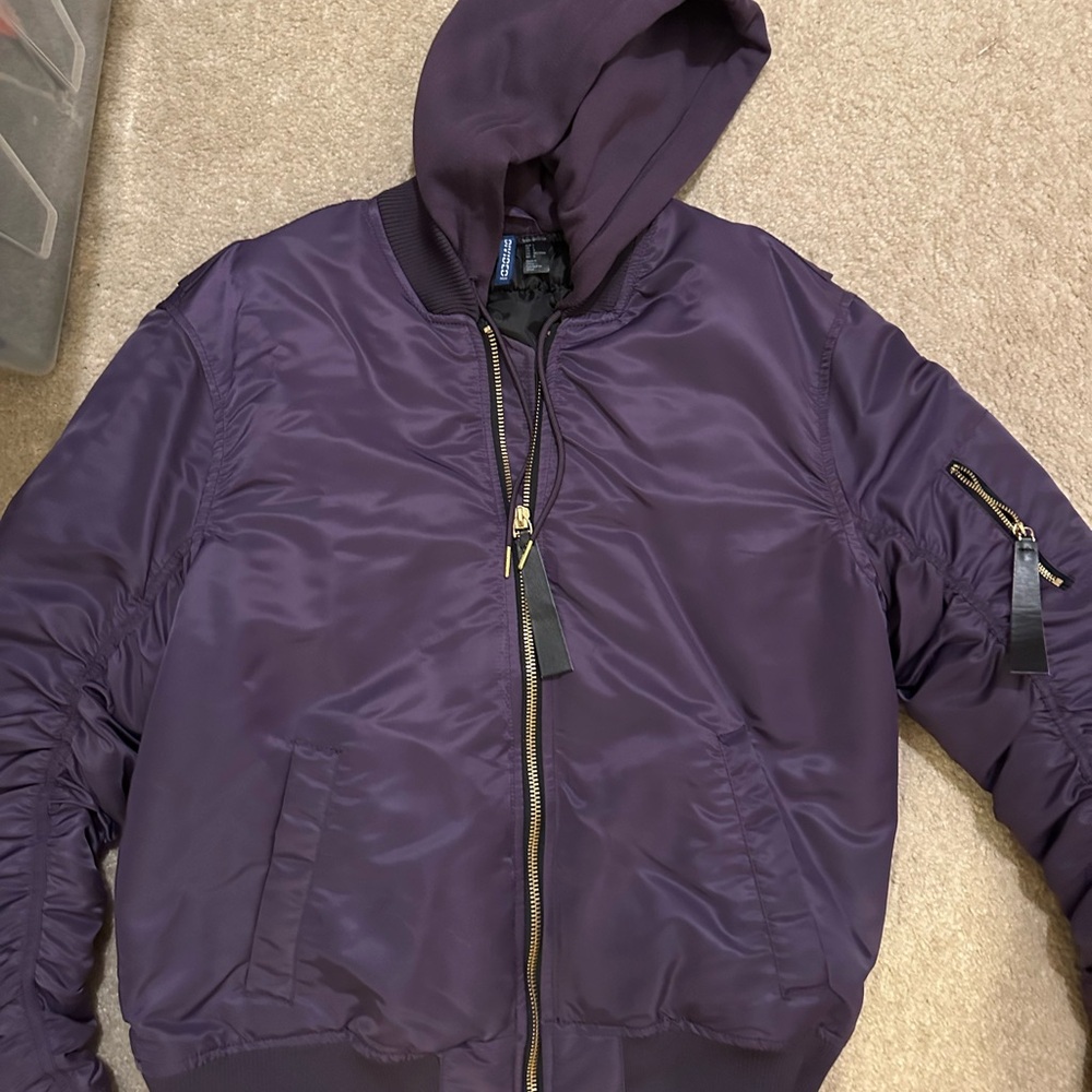 Divided Purple Bomber Jacket